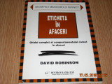ETICHETA IN AFACERI-DAVID ROBINSON