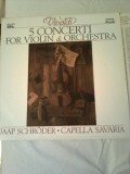 VIVALDI ~ 5 CONCERTI FOR VIOLIN &amp;amp;amp; ORCHESTRA (JAAP SCHRODER - VIOLIN) - disc vinil, Clasica