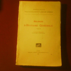 Constantin Marinescu Melanges d'Histoire generale (Studii de istorie medie universala )