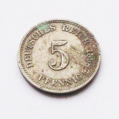 GERMANIA 5 PFENNIG 1898 D ** foto