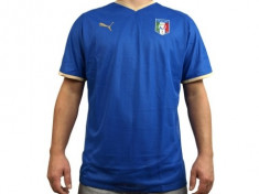 Tricou de fotbal selectionata Italiei original Puma - marimea M - poliester 100%; culoare bleumarin - 40 lei foto