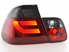 Stopuri BMW seria 3 E46 LED si fibra optica CELIS (rosu-fumuriu) (1998 2005) foto