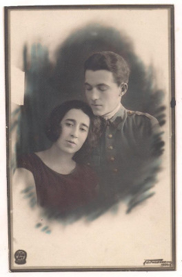 foto-Militar cu logodnica - anul 1925 foto