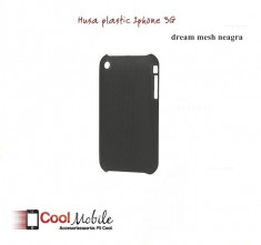 SET - Husa plastic Iphone 3G dream mesh neagra +FOLIE PROTECTIE - TRANSPORT GRATUIT! foto