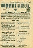 ROMANIA 1940. MONITORUL TINUTULUI TIMIS nr.11-francat 25 bani CAROL