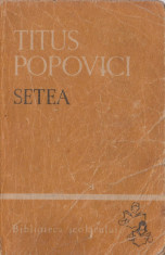 SETEA de TITUS POPOVICI 2 VOLUME foto