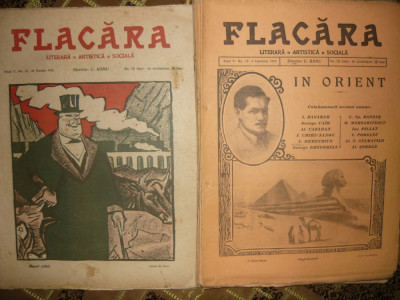 Flacara ( Literara. Artistica. Sociala ) - 12 numere ( 1915 - 1916 ) foto