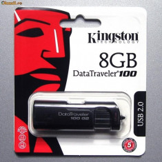 Stik USB Kingstone DT100G2/8GB capacitate: 8 GB interfata: 2.0 culoare: NEGRU foto