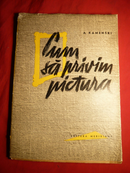 A.Kamenski - Cum privim pictura - Ed. Meridiane 1963