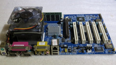 CS305 Kit bundle placa de baza cu procesor si cooler Shuttle AK38N cu AMD Athlon XP 2600+ si 1gb ram foto