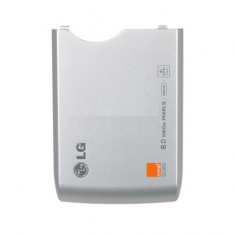 Carcasa capac spate baterie acumulator LG GC900 Viewty Smart argintie / silver Originala foto