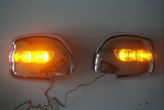 CAPACE OGLINZI CROMAT TOYOTA LAND CRUISER 1998-2007 FJ100 CU LED foto