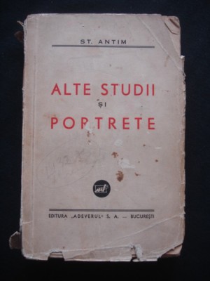 St. Antim - Alte studii si portrete (1939) foto