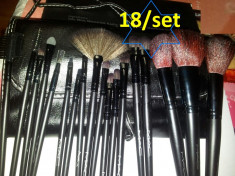 Set /Trusa 18/SET Pensule Machiaj MAC , Profesionale blush fond de ten concealer foto