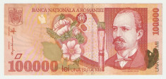 ROMANIA 100.000 LEI / 1998. foto