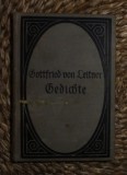Gottfried von Leitner GEDICHTE Reclam Verlag cartonata fara data cu scriere gotica