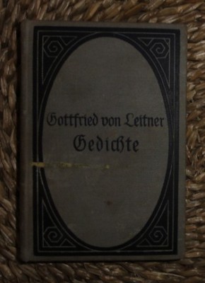 Gottfried von Leitner GEDICHTE Reclam Verlag cartonata fara data cu scriere gotica foto
