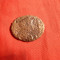 Moneda romana ovala ,bronz ,2,3 x 2 cm