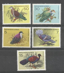 Papua New Guinea 1977 Pasari, Porumbei, MNH S.328 foto