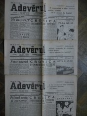 Ziarul Adevarul din anul 1921 foto