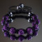 Bratara handmade Shamballa eleganta, barbateasca si dama cu cristale Swarovski violet ( mov ) cutie cadou Shambala Sambala Samballa Chamballa bracelet