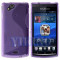husa protectie gel mov purple + folie ecran Sony Ericsson SE Xperia Arc s X12 airmesh