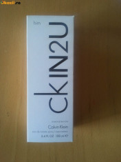 Parfum Calvin Klein CK In 2 U Eau De Toilette 100 ml, pentru barbati foto