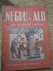 Negru pe alb cum s a nascut cartea editura S.A. bucur ciobanul carte veche rara foto