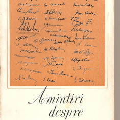 (C3148) AMINTIRI DESPRE ANII DE SCOALA, EDITURA POLITICA, BUCURESTI, 1968