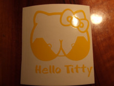 OKAZIE Sticker,abtibild &amp;quot;HELLO TITTY&amp;quot; 2 + CADOU foto