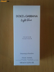 Vand Parfum Original - Dolce &amp;amp;amp;amp;amp;amp; Gabbana / D&amp;amp;amp;amp;amp;amp;G Light Blue Dreaming in Portofino - 100ml TESTER foto