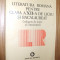 LITERATURA ROMANA - Cl. a XII -a DE LICEU SI BACALAUREAT - Ion Balau -1994, 336p