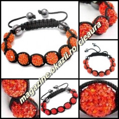 BRATARA SHAMBALLA CORAI / SUN + CUTIE CADOU 9 BILE CRISTALE 4 MAGNETI HEMATIT