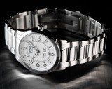 CEAS de LUX , SWISS MOVT : HAAS et CIE ORIGINAL, plat : 9 mm, model silver data, Analog, Inox, Lux - elegant