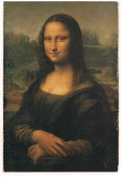 carte postala(ilustrata)-PICTURI-autor LEONARD DE VINCI-Mona Lisa