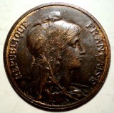 E.115 FRANTA 5 CENTIMES 1904 XF, Europa, Bronz