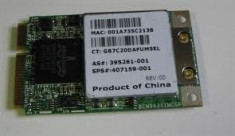 +1565 vand placa de retea wireless Broadcom BCM94311MCG 802.11b/g Mini PCIe foto