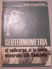 V.V.POMARLEANU - GEOTERMOMETRIA foto