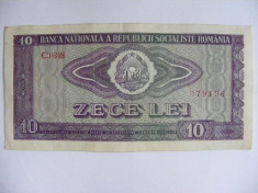 BANCNOTA 10 LEI 1966 , STARE FOARTE BUNA foto