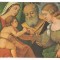 carte postala(ilustrata)-PICTURI-Sc. lui PALMA VECCHIO-Logodna mistica a Sfintei Ecaterina