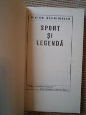 Sport si legenda Victor Banciulesu consiliului national educatie fizica si sport foto