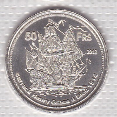 bnk mnd Europa Island - Insula Europa 50 franci 2012 unc , vapor foto