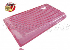 HUSA LG OPTIMUS L5 E610 SILICON GEL ROZ *** LIVRARE GRATUITA *** foto