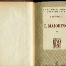 TITU MAIORESCU - Eugen Lovinescu - prima editie - volumul 1