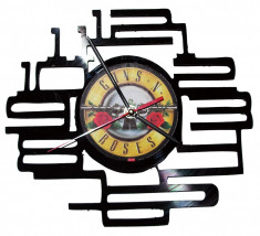 Ceas de perete handmade - disc vinyl / vinil - Model Guns&amp;#039;n&amp;#039;Roses foto