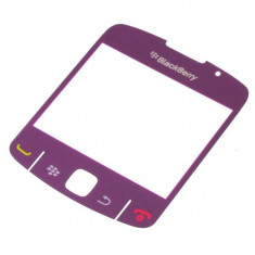 Carcasa fata sticla geam display Blackberry 8520 8530 curve mov violet lila mauve Originala Original foto