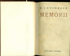 MEMORII - Eugen Lovinescu ( vol.1,2 si 3 colegate )- PRIMA EDITIE foto