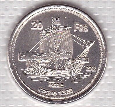 bnk mnd Europa Island - Insula Europa 20 franci 2012 unc , vapor foto