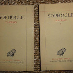 Sofocle TRAGEDIES 2 volume Ed. Belles Lettres 1950 editie critica P. Mazon
