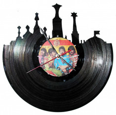 Ceas de perete handmade - disc vinyl / vinil - Model Beatles C foto